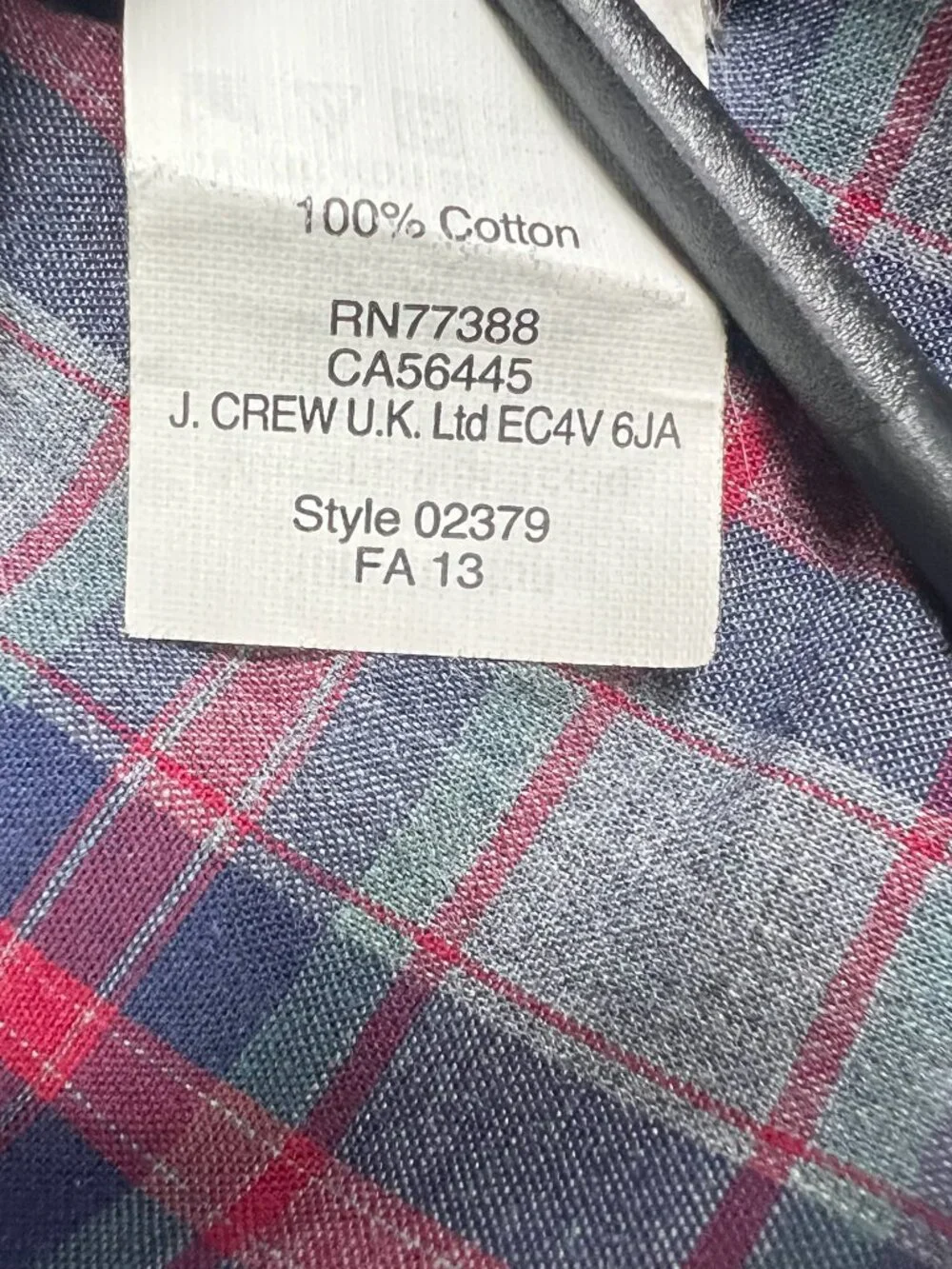Share J.Crew Secret Wash Shirt Mens XL Lightweight Stretch Plaid Button Down